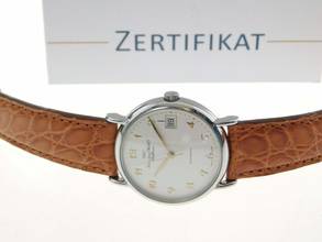 Thumbnail von IWC Portofino Automatic Edelstahl Datum 34 mm im Top Zustand Automatik mit Lederband