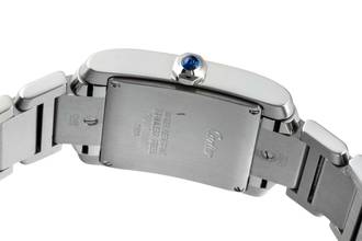 Thumbnail von Cartier Tank Française Silver Dial Medium Edelstahl Damenuhr Ref. W51011Q3