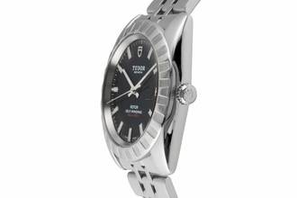 Thumbnail von Tudor Classic Date 38 Black Dial Automatik Edelstahl Herrenuhr Ref. 21010