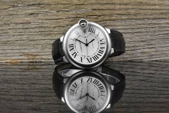  Cartier Ballon Bleu 42mm Automatic W69012Z4 / 3765 Stahl 