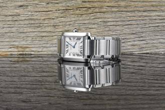  Cartier Tank Française Quarz 2465 Medium / Mide Size 