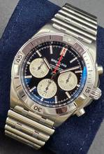 Thumbnail von Breitling Chronomat 42 B01 42mm AB0134101B1A1 Black Dial Steel Bracelet Very Good Full Set 12-2021