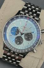 Thumbnail von Breitling Navitimer 1 B01 Chronograph 43mm AB0138241C1A1 'Ice Blue' dial Steel bracelet Very Good Full Set 6-2024 (warranty until 2032)