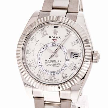  Rolex Sky-Dweller Whitegold 42 White – 326939 – like NEW – 09/2014 Full Set 