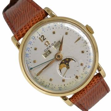  Omega Seamaster Cosmic Moonphase Triple Date yellow gold 18KT 1944 
