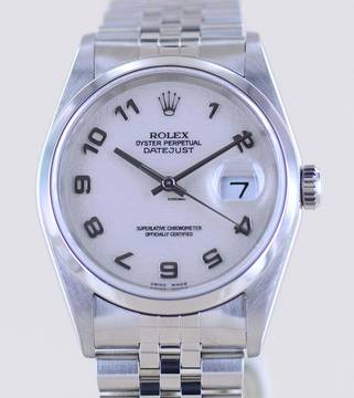  Rolex Datejust 16200 Saphirglas Computer dial Jubiléband rar Automatik B+P 