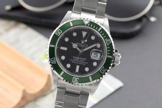  Rolex Submariner Date Kermit Automatik Herrenuhr Swiss Made Dial Ref. 16610LV 