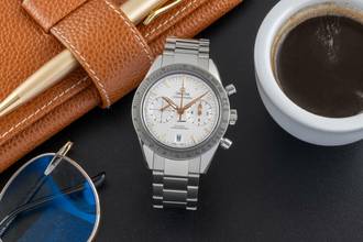  Omega Speedmaster '57 Chronograph Co-Axial 331.10.42.51.02.002 B&P 2016 