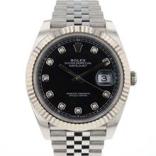  Rolex Datejust 41 Jubilee Black Diamond Dial 
