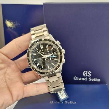  Grand Seiko Evolution 9 Collection Spring Drive Chrono GMT Power Reserve 45mm Titanium Completo 