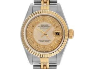  Rolex Lady-Datejust Ref.79173 2002 Full Set sehr gut Vintage Datejust Lady Perlmutt 