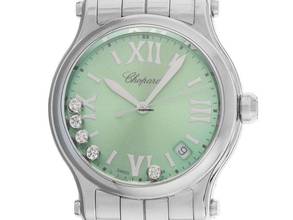 Thumbnail von Chopard Happy Sport Diamanten Ref.278582-3011 2025 Full Set Ungetragen Happy Sport Diamanten Green Dial
