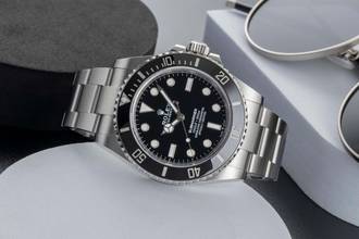 Thumbnail von Rolex Submariner (No Date) Edelstahl Automatik Herrenuhr Ref. 124060 B&P 2023