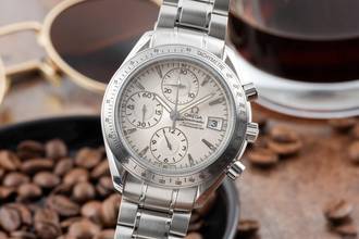 Thumbnail von Omega Speedmaster Date Chronograph Steel Automatic Ref. 3211.30.00