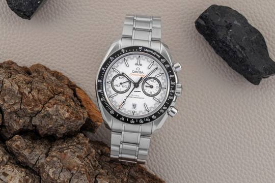  Omega Speedmaster Racing Co-Axial Stahl 329.30.44.51.04.001 B&P 