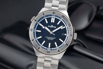 Thumbnail von Fortis Marinemaster M-44 Ocean Blue Steel Automatic Men's Watch Ref. F8120022 B&P