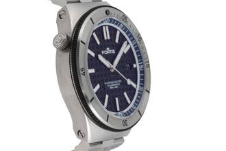 Thumbnail von Fortis Marinemaster M-44 Ocean Blue Steel Automatic Men's Watch Ref. F8120022 B&P