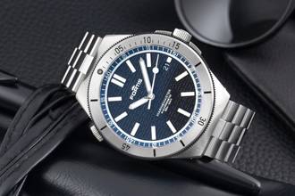 Thumbnail von Fortis Marinemaster M-44 Ocean Blue Steel Automatic Men's Watch Ref. F8120022 B&P