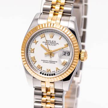  Rolex Lady-Datejust 26 Steel Gold – 179173 – like NEW – 11/2006 Full Set Lc100 