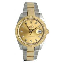  Rolex Datejust 41 Champagne/Diamond Index Ref. 126333 Serviced 