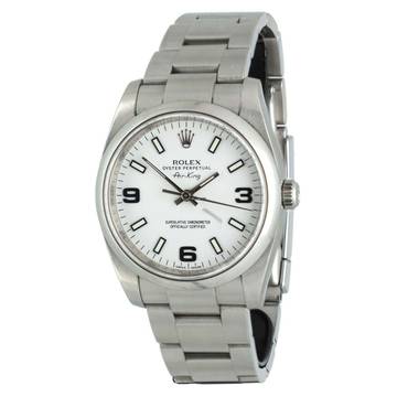  Rolex Air King Ref.114200 White Index Full Set 2013 