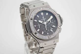 Thumbnail von Hublot Big Bang Evolution Earl Grey 44mm Factory Diamond perfektes 301.ST.5020 Fullset deutsche Auslieferung