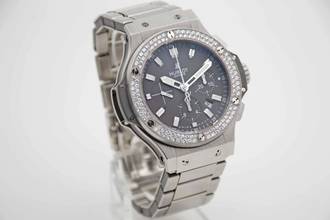 Thumbnail von Hublot Big Bang Evolution Earl Grey 44mm Factory Diamond perfektes 301.ST.5020 Fullset deutsche Auslieferung