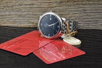 Thumbnail von Omega De Ville Prestige Co Axial Blue 39,5MM Automatic - 2017