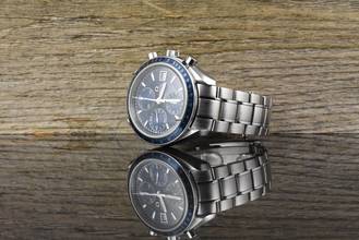 Thumbnail von Omega Speedmaster Date 321280 Blue Dail Chronograph Automatik
