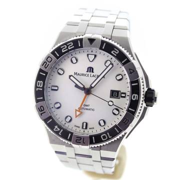  Maurice Lacroix AIKON Gmt 43mm White Dial Strap Maurice Lacroix Aikon Full Set 