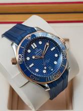 Thumbnail von Omega Seamaster Diver 300 M 42mm 210.22.42.20.03.002 Blue dial Sedna Gold/Steel Very Good Full Set 11-2023