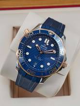Thumbnail von Omega Seamaster Diver 300 M 42mm 210.22.42.20.03.002 Blue dial Sedna Gold/Steel Very Good Full Set 11-2023