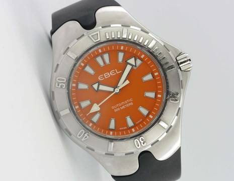  Ebel Sportwave Aquatica 500M Orange Dial 