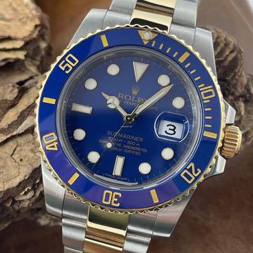  Rolex Submariner Date Submariner Date Bluesy - FULLSET 2010 LC100 - Ref. 116613LB German Full Set - German Rolex service papers 