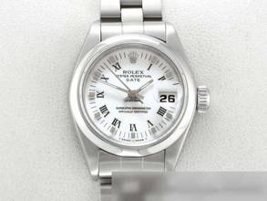Rolex Oyster Perpetual Lady Date 26mm 69160 1995 stainless steel automatic ladies' watch stainless steel Jubilee bracelet chronometer Oyster white dial