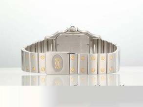 Thumbnail von Cartier Santos Galbée stainless steel yellow gold 750 W20011c4 date steel steel 18kt yellow gold