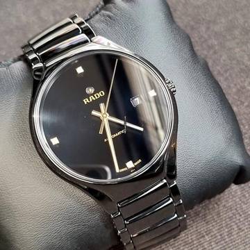 Rado True Black Men's Watch NEW FULL SET