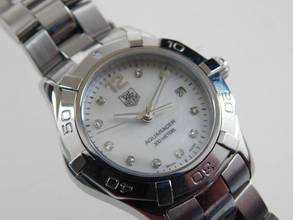 Thumbnail von TAG Heuer Aquaracer Lady Mother-of-Pearl Diamond Dial in excellent condition with fresh TAG Heuer service 29mm Lady in top condition full bracelet