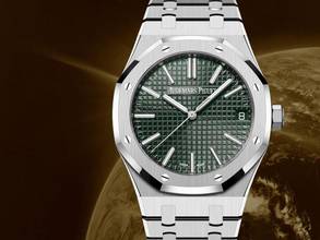 Thumbnail von Audemars Piguet Royal Oak Green Dial Like New Full Set 2025