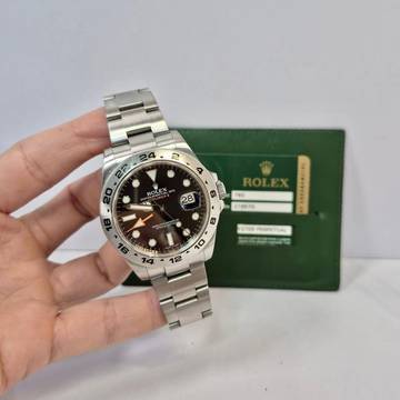 Rolex Explorer II 42mm Black Dial Automático Completo 