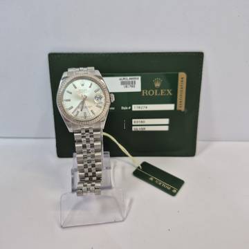  Rolex Datejust 31 31mm Ouro Branco & Aço Jubilee Automático Completo 