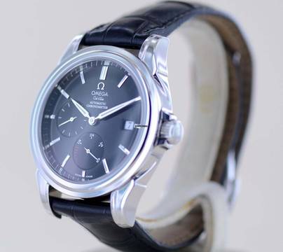  Omega De Ville Co-Axial Power Reserve black Dial Automatic 39mm Dresswatch 