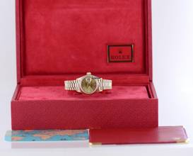Thumbnail von Rolex Lady-Datejust 18K Gelbgold Champager dial 26mm Lady Presidentband Klassiker