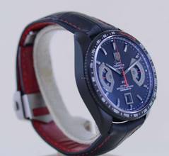 Thumbnail von TAG Heuer Grand Carrera Black RS2 Chronograph Date Rotating System B+P rare