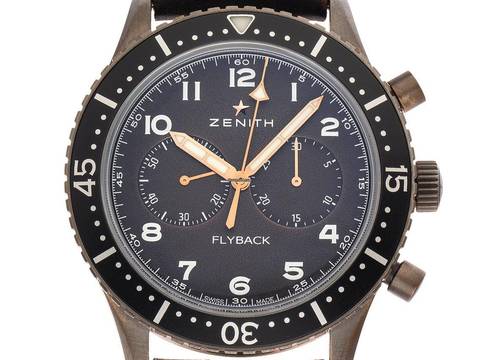  Zenith Pilot Chronometer Flyback Typ CP-2 Ref.29.2240.405/18.C801 2022 Full Set Ungetragen Pilot Chronometer Flyback Bronze Vintage Look 