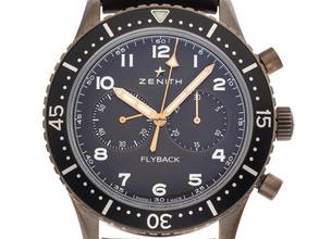  Zenith Pilot Chronometer Flyback Typ CP-2 Ref.29.2240.405/18.C801 2022 Full Set Ungetragen Pilot Chronometer Flyback Bronze Vintage Look 