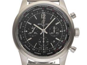 Breitling Transocean Unitime Pilot Black AB0510U6/BC26 2020 Full Set as New Vintage Transocean Unitime Pilot