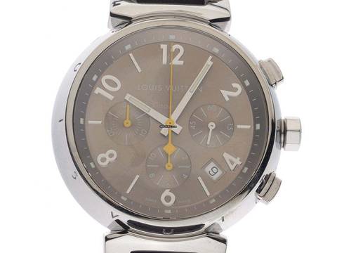 Louis Vuitton Tambour Chronograph Ref.Q1122 2008 original box very good vintage Tambour Chronograph