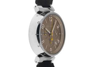 Thumbnail von Louis Vuitton Tambour Chronograph Ref.Q1122 2008 original box very good vintage Tambour Chronograph