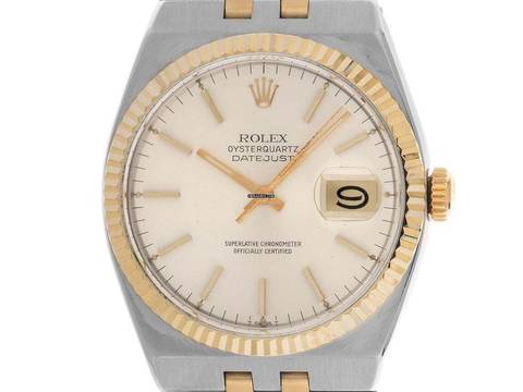  Rolex Datejust Oysterquartz Ref.17013 1986 Full Set wie Neu Vintage Oysterquarz open 6/9 